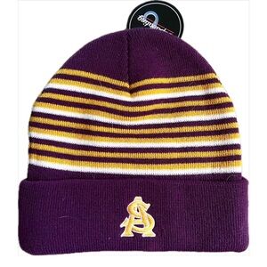 COLLEGE BEANIE Arizona State University SunDevils NWT Maroon & Gold